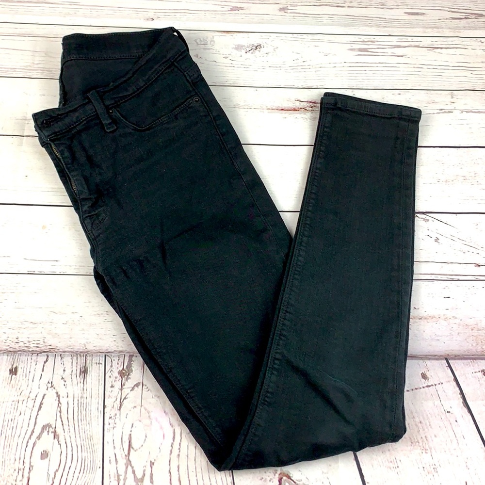 Hudson “NICO” midrise super skinny black jeans 28 - Picture 11 of 12